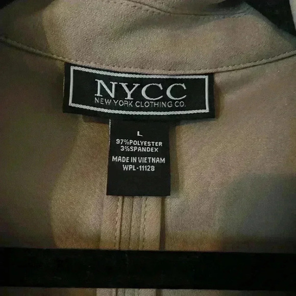 NYCC Tan Blazer Jacket SZ L - Picture 2 of 9